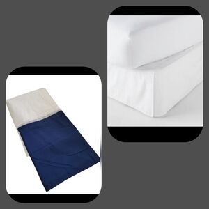 🟠 4 for $25 🟠  ROOM ESSENTIALS SOLID QUEEN BEDSKIRT IN NAVY